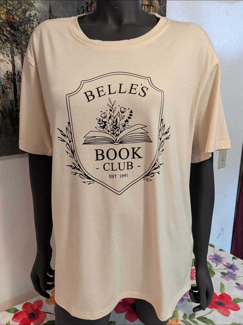 Book Club Graphic Tee - Cream